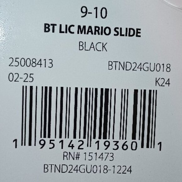 NEW Ground Up Nintendo Toddler Mario and Luigi Slides Sandals - Picture 6 of 6